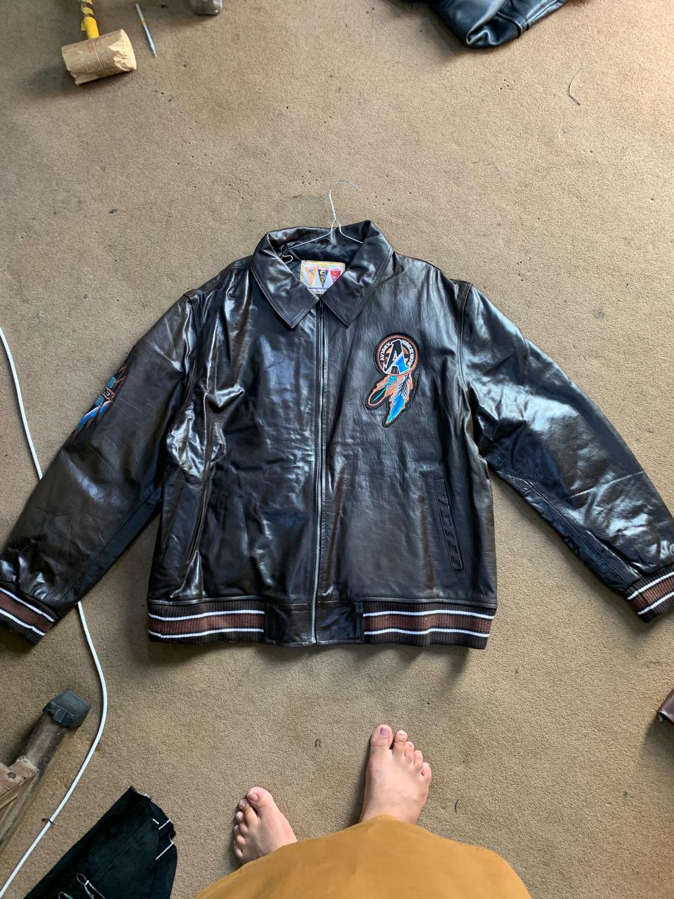 Avirex Buffalo Legends A2 Brown Leather Jacket – Vintage Military Style Bomber Jacket for Men