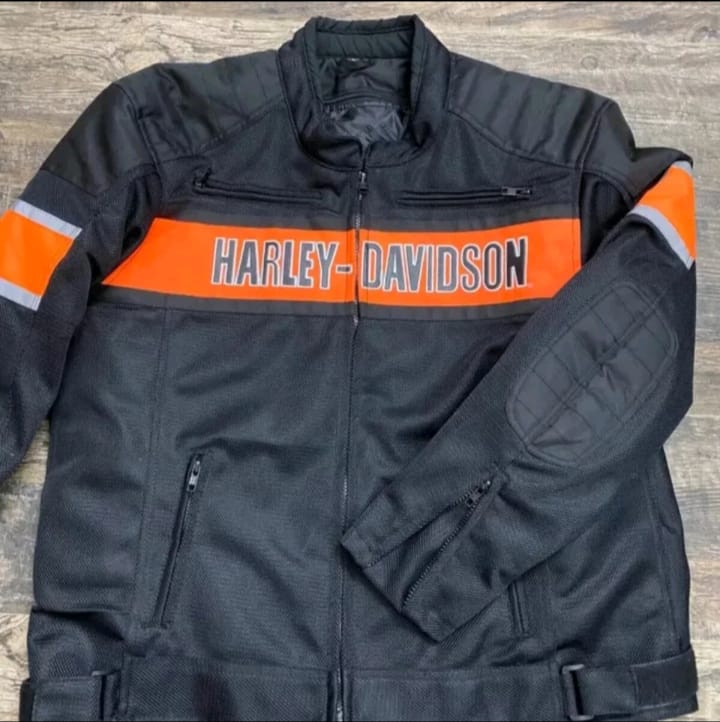 Harley-Davidson Men’s Trenton Mesh Riding Jacket – Lightweight Black Motorcycle Jacket