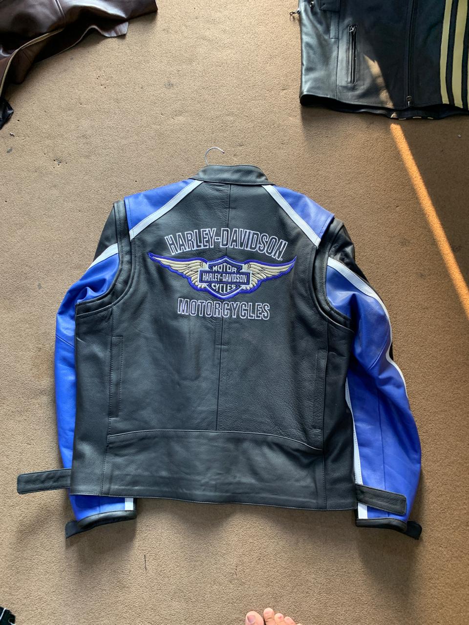 Harley-Davidson Men’s Classic Cruiser Leather Biker Jacket – Genuine Black Motorcycle Riding Jacket