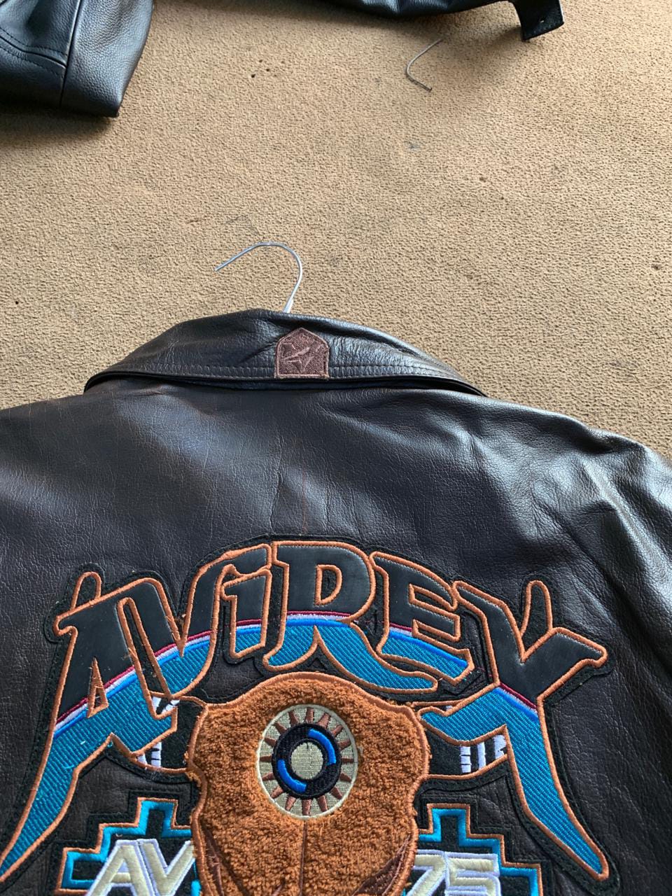 Avirex Buffalo Legends A2 Brown Leather Jacket – Vintage Military Style Bomber Jacket for Men