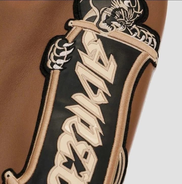Avirex A-2 Speed Tiger Bomber Jacket – Unisex Toffee Brown Leather Flight Jacket