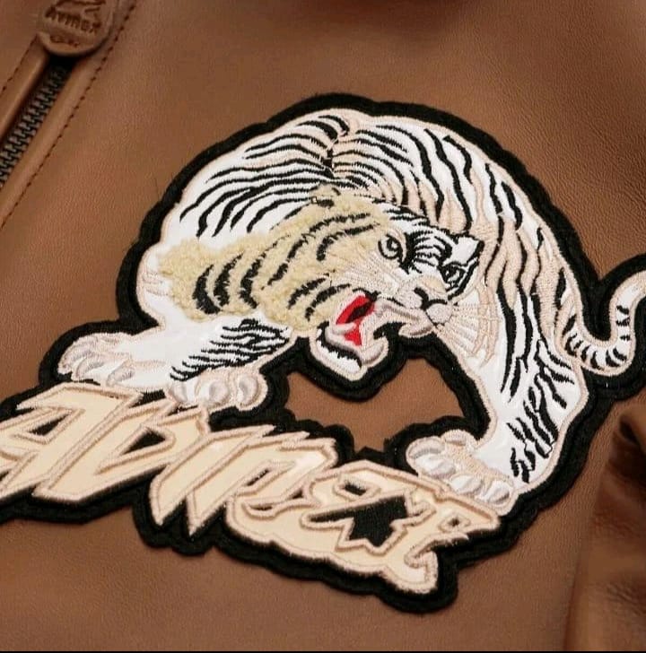 Avirex A-2 Speed Tiger Bomber Jacket – Unisex Toffee Brown Leather Flight Jacket