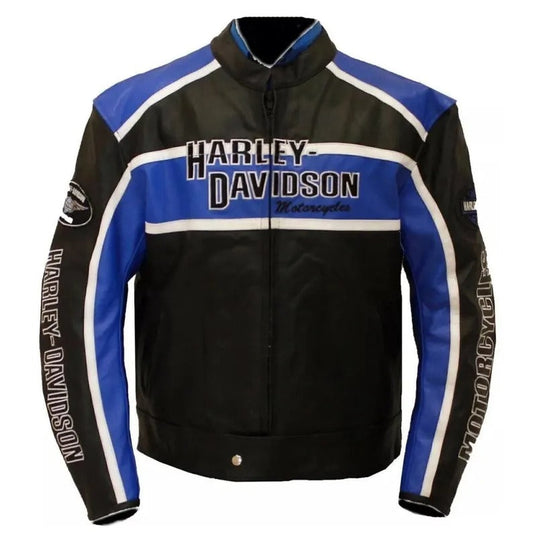 Harley-Davidson Men’s Classic Cruiser Leather Biker Jacket – Genuine Black Motorcycle Riding Jacket